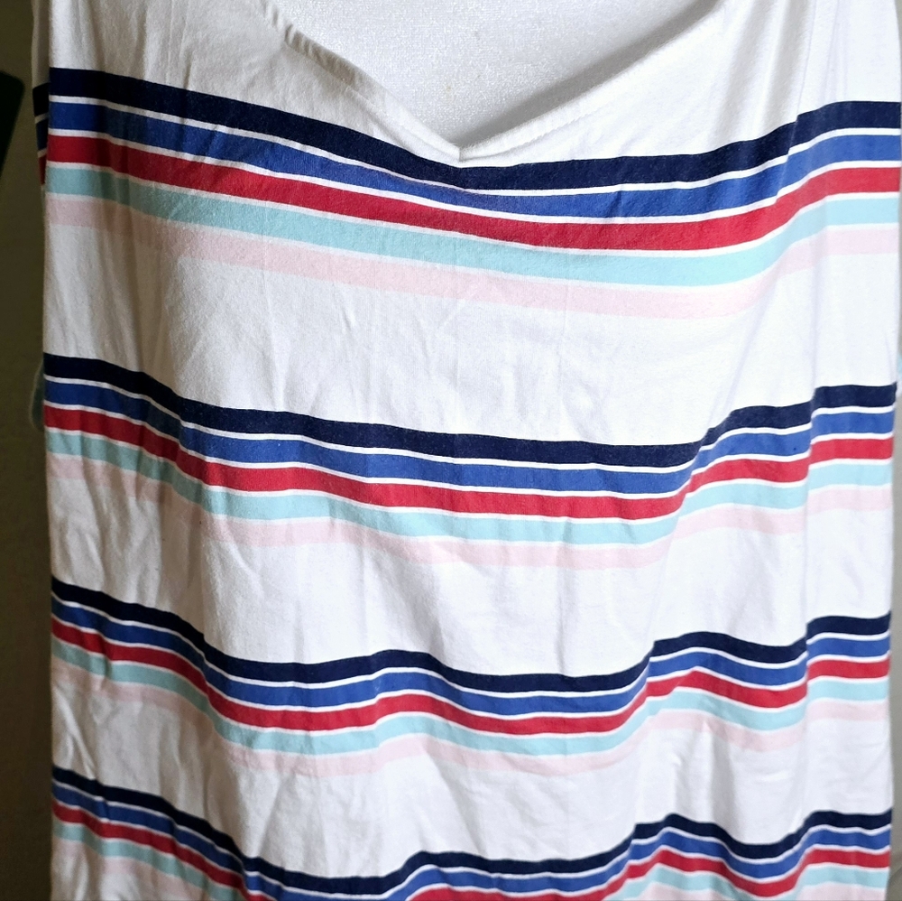 TORRID | White Striped Tank Top | Size 30 - Picture 5 of 7